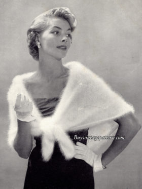 Angora Wrap PDF Knitting pattern