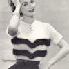 Vintage Blouse PDF knitting pattern - Image 2