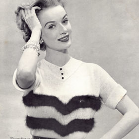 Vintage Blouse PDF knitting pattern