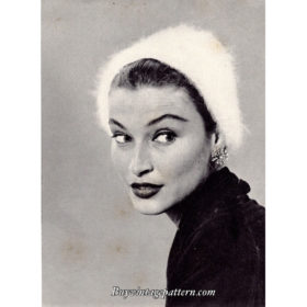 Vintage Hat Knitting PDF pattern