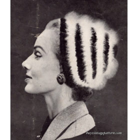 Vintage Hat Knitting PDF pattern