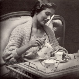 Vintage Bed Shrug crochet pattern downloadable PDF