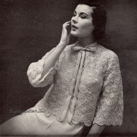 Daisies Bed jacket crochet pattern downloadable PDF