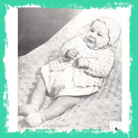 Vintage Three Months Crochet Set e-pattern