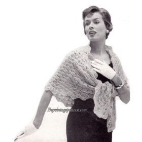 Vintage Shawl PDF knitting pattern