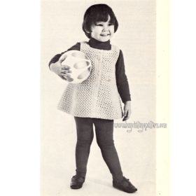 Vintage Girl Dress crochet pattern downloadable PDF
