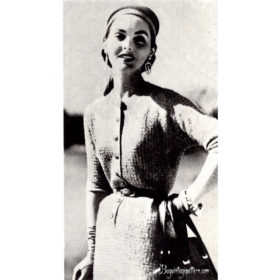Tweed dress knitting e-pattern