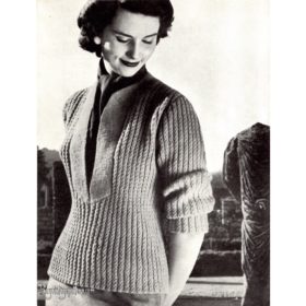 Pullover Knitting e-pattern