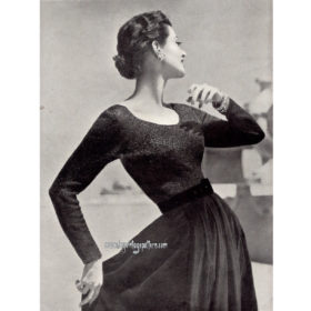 Vintage Blouse Knitting e-pattern