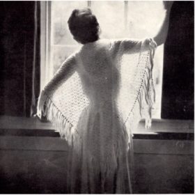 Fringed Shawl Knitting pattern downloadable PDF