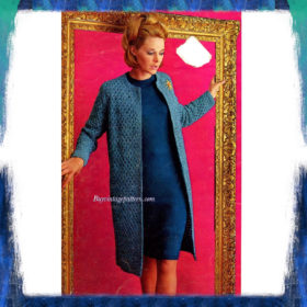 Vintage Dress n Coat PDF knitting pattern