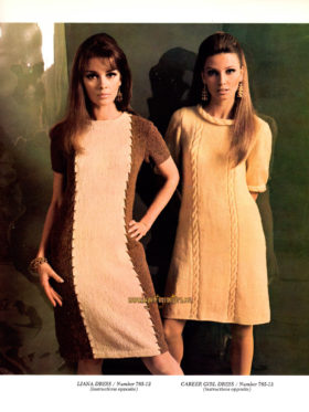 Vintage Dresses PDF knitting patterns