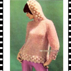 Mohair Pullover Knitting e-pattern