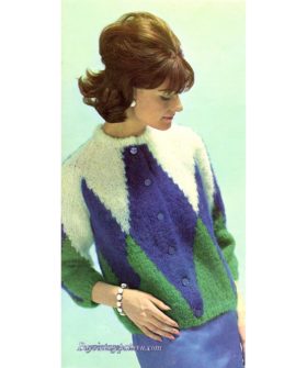 Mohair Jacket PDF Knitting pattern
