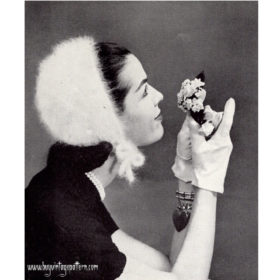 Angora Cap Knit PDF pattern