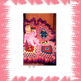 Vintage Baby Afghan crochet pattern downloadable PDF