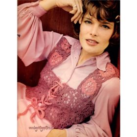 Vintage Victorian Vest crochet pattern downloadable PDF