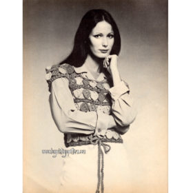 Vintage Pullover crochet pattern downloadable PDF