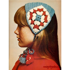 Vintage Tyrol Hat crochet pattern PDF downloadable