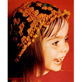 Vintage Hat crochet pattern downloadable PDF