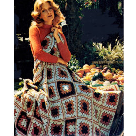 Harvest Afghan Crochet pattern downloadable PDF