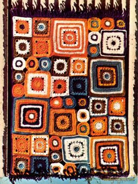 Patchwork Mural crochet pattern , downloadable PDF
