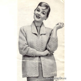 Vintage Box Coat knitting pattern downloadable PDF