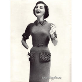 Vintage Dress Knitting e-pattern