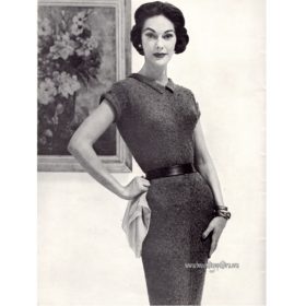 Vintage Dress Knitting e-pattern