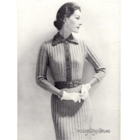 Vintage Dress Knitting e-pattern