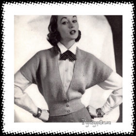 Vintage Vest Knitting pattern PDF downloadable