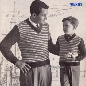 Men V Neck Pullover Knitting PDF pattern