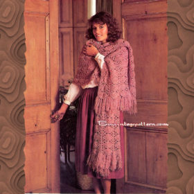 Vintage Stole knitting pattern PDF downloadable