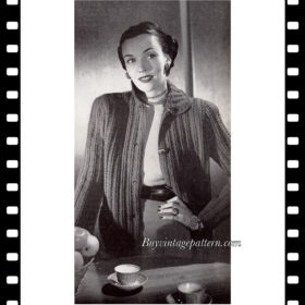 Vintage Jacket Knitting e-pattern