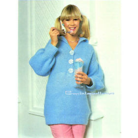 Vintage Sweater Knitting e-pattern