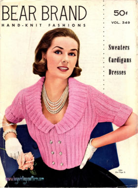 Vintage BEAR BRAND hand knit Fashions ebook , PDF downloadable