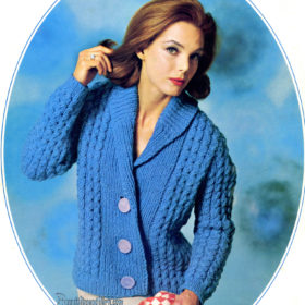 Coat Sweater Knitting e-pattern