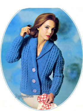 Coat Sweater Knitting e-pattern