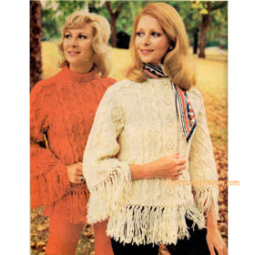 Vintage Sweaters Knit pattern downloadable PDF