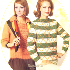 Vintage Slip-On Knitting patterns PDF downloadable