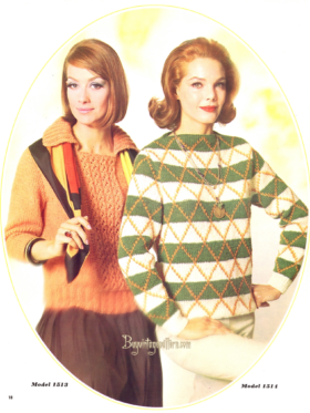 Vintage Slip-On Knitting patterns PDF downloadable