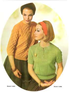 Slip-on and Cardigan knitting pattern PDF downloadable