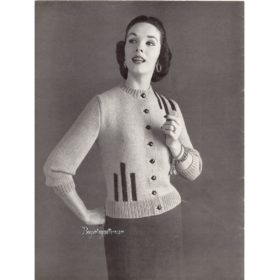 Vintage Cardigan PDF knitting pattern