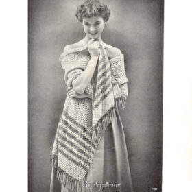 Vintage Stole knitting pattern downloadable PDF