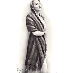 Vintage Stole knitting pattern downloadable PDF