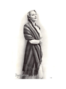 Vintage Stole knitting pattern downloadable PDF