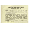 Vintage Suit crochet pattern downloadable PDF - Image 2