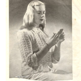 Vintage Bedjacket PDF knitting pattern