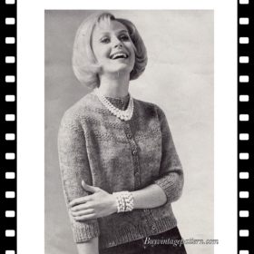 Vintage Cardigan PDF knitting pattern