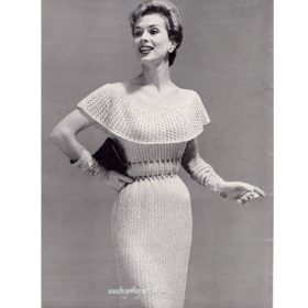 Vintage Lace Dress PDF knitting pattern
